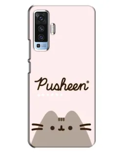 Чехол для Vivo X50 с картинкой «Pusheen логотип» Чехол для Vivo X50 с картинкой «Pusheen логотип»