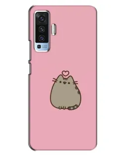 Чехол для Vivo X50 с картинкой «Pusheen сердце» Чехол для Vivo X50 с картинкой «Pusheen сердце»