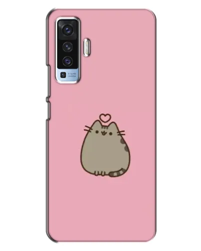 Чехол для Vivo X50 с картинкой «Pusheen сердце»