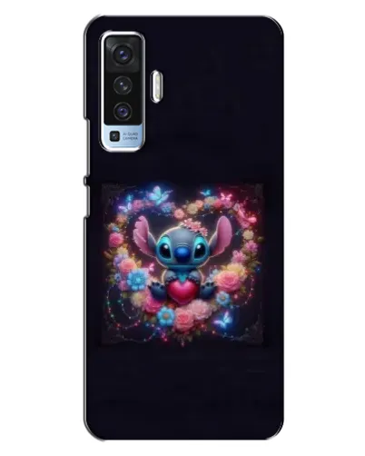 Чехол для Vivo X50 с картинкой «Stitch в цветах»