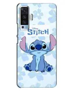 Чехол для Vivo X50 с картинкой «Stitch среди цветов» Чехол для Vivo X50 с картинкой «Stitch среди цветов»