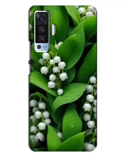 Чохол для Vivo X50 з картинкою «Конвалії в зелені»