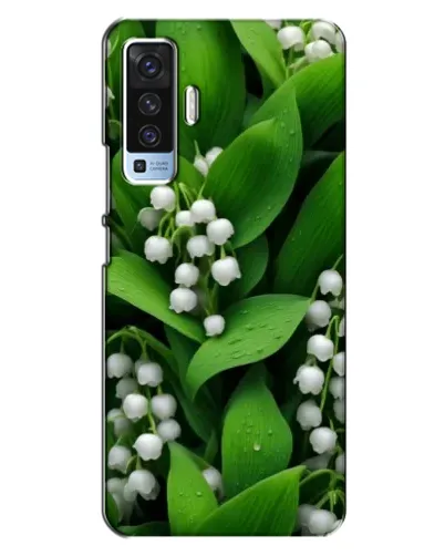 Чехол для Vivo X50 с картинкой «Ландыши в зелени»