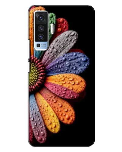 Чехол для Vivo X50 с картинкой «Радужный цветок»