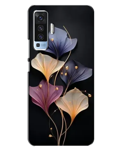 Чехол для Vivo X50 с картинкой «Лиловые цветы грации»