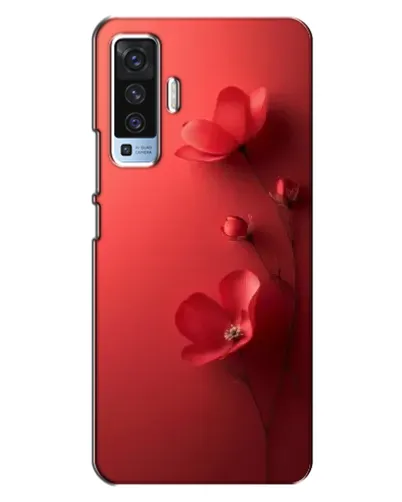 Чехол для Vivo X50 с картинкой «Маковые соцветия»