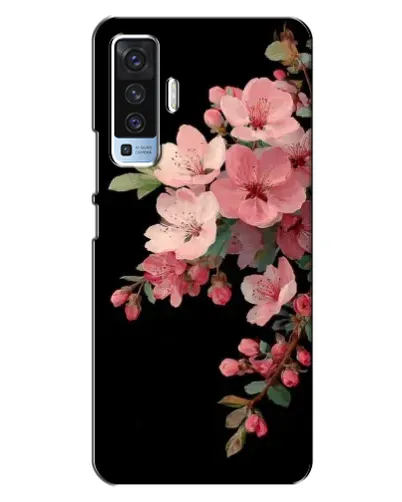 Чехол для Vivo X50 с картинкой «Розовая ветка сакуры»