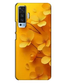 Чохол для Vivo X50 з картинкою «Золоті пелюстки»