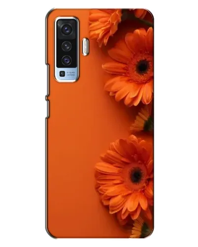 Чехол для Vivo X50 с картинкой «Оранжевые герберы»