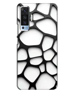 Чехол для Vivo X50 с картинкой «Белая объемная сетка» Чехол для Vivo X50 с картинкой «Белая объемная сетка»