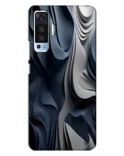 Чехол для Vivo X50 с картинкой «Объемные синие складки» Чехол для Vivo X50 с картинкой «Объемные синие складки»