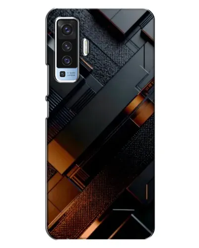 Чехол для Vivo X50 с картинкой «Черные геометрические блоки» Чехол для Vivo X50 с картинкой «Черные геометрические блоки»