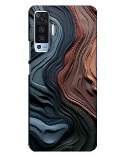 Чехол для Vivo X50 с картинкой «Цветные волны каньона» Чехол для Vivo X50 с картинкой «Цветные волны каньона»
