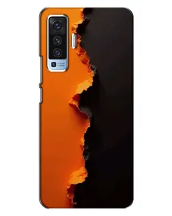 Чехол для Vivo X50 с картинкой «Оранжевый разлом» Чехол для Vivo X50 с картинкой «Оранжевый разлом»