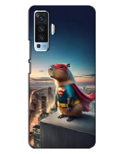 Чехол для Vivo X50 с картинкой «Капи-мен супергерой»