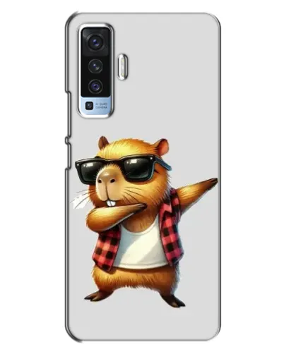 Чехол для Vivo X50 с картинкой «Капибара рэпер даб»