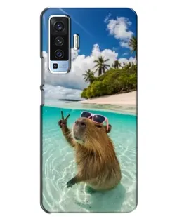 Чохол для Vivo X50 з картинкою «Капібара на морі» Чохол для Vivo X50 з картинкою «Капібара на морі»