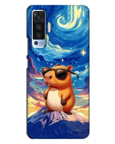 Чехол для Vivo X50 с картинкой «Капибара Ван Гога»