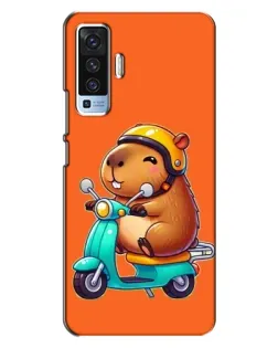 Чохол для Vivo X50 з картинкою «Капібара на скутері» Чохол для Vivo X50 з картинкою «Капібара на скутері»