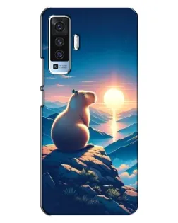 Чохол для Vivo X50 з картинкою «Захід сонця з капібарою» Чохол для Vivo X50 з картинкою «Захід сонця з капібарою»
