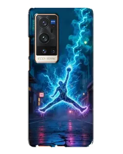 Чехол для Vivo X60 Pro Plus с картинкой «Jordan Gold Jumpman»