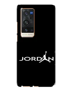 Чехол для Vivo X60 Pro Plus с картинкой «Jordan White Logo»