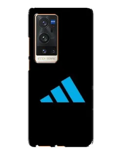 Чехол для Vivo X60 Pro Plus с картинкой «Adidas Cyan Logo»