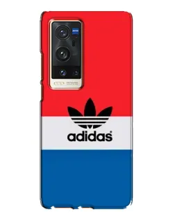 Чехол для Vivo X60 Pro Plus с картинкой «Ретро блоки Adidas»