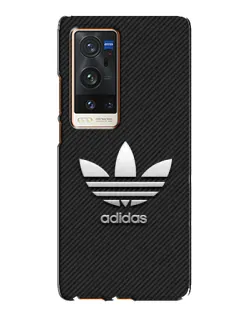Чехол для Vivo X60 Pro Plus с картинкой «Adidas Карбоновая текстура»