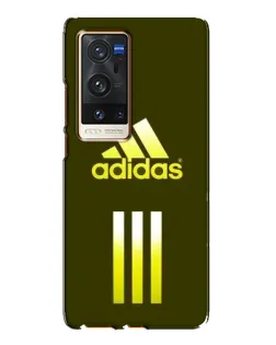 Чехол для Vivo X60 Pro Plus с картинкой «Оливковый градиент Adidas»