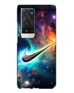 Чехол для Vivo X60 Pro Plus с картинкой «Космический Nike Swoosh» Чехол для Vivo X60 Pro Plus с картинкой «Космический Nike Swoosh»
