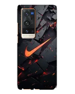 Чехол для Vivo X60 Pro Plus с картинкой «Nike — эффект разломов» Чехол для Vivo X60 Pro Plus с картинкой «Nike — эффект разломов»