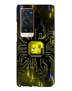 Чехол для Vivo X60 Pro Plus с картинкой «Nike — золотая искра» Чехол для Vivo X60 Pro Plus с картинкой «Nike — золотая искра»