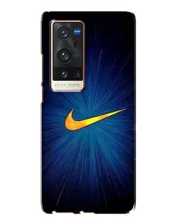 Чехол для Vivo X60 Pro Plus с картинкой «Синий пульс Nike» Чехол для Vivo X60 Pro Plus с картинкой «Синий пульс Nike»
