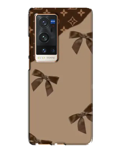 Чехол для Vivo X60 Pro Plus с картинкой «LV — кофейный атлас» Чехол для Vivo X60 Pro Plus с картинкой «LV — кофейный атлас»