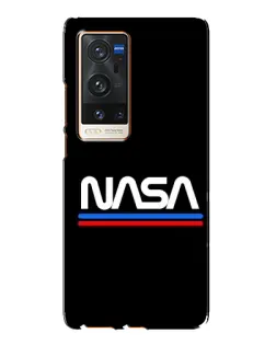 Чехол для Vivo X60 Pro Plus с картинкой «NASA — классика Red Blue»
