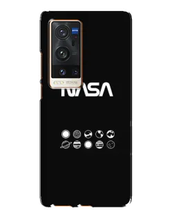 Чехол для Vivo X60 Pro Plus с картинкой «NASA — технический принт»