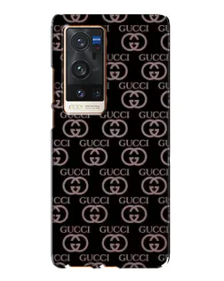 Чехол для Vivo X60 Pro Plus с картинкой «Классическая монограмма Gucci»