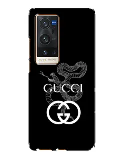 Чехол для Vivo X60 Pro Plus с картинкой «Gucci — серебряная змея»