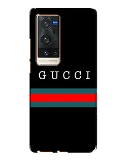 Чехол для Vivo X60 Pro Plus с картинкой «Gucci — красный пояс»