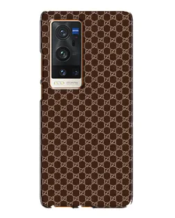Чехол для Vivo X60 Pro Plus с картинкой «Gucci — шоколадная сетка»