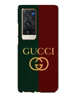 Чехол для Vivo X60 Pro Plus с картинкой «Gucci — темно-зеленый градиент»