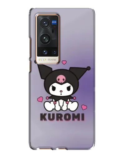 Чехол для Vivo X60 Pro Plus с картинкой «Kuromi — фиолетовый арт»