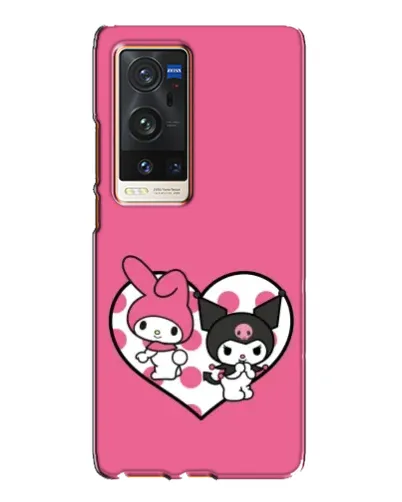 Чехол для Vivo X60 Pro Plus с картинкой «Kuromi и My Melody»