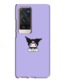 Чехол для Vivo X60 Pro Plus с картинкой «Kuromi — фиолетовый минимализм»