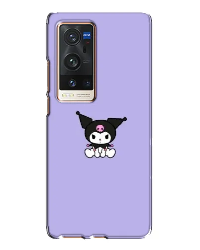 Чехол для Vivo X60 Pro Plus с картинкой «Kuromi — фиолетовый минимализм»