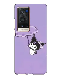Чехол для Vivo X60 Pro Plus с картинкой «Kuromi с зонтиком»