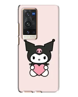 Чехол для Vivo X60 Pro Plus с картинкой «Kuromi и сердце»