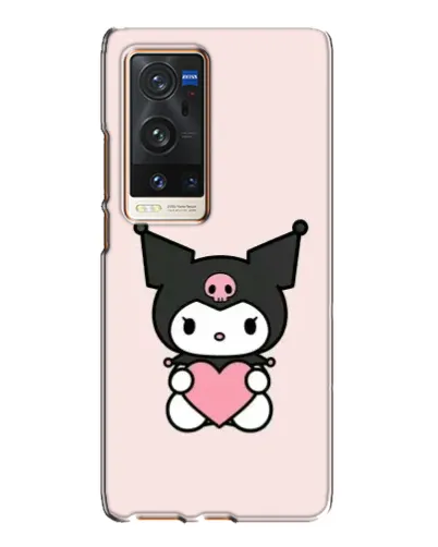 Чехол для Vivo X60 Pro Plus с картинкой «Kuromi и сердце»