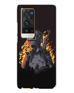 Чехол для Vivo X60 Pro Plus с картинкой «PUBG — огненный силуэт» Чехол для Vivo X60 Pro Plus с картинкой «PUBG — огненный силуэт»